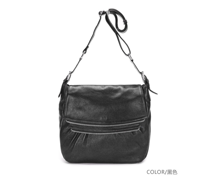 简单素雅系列头层牛皮斜挎包